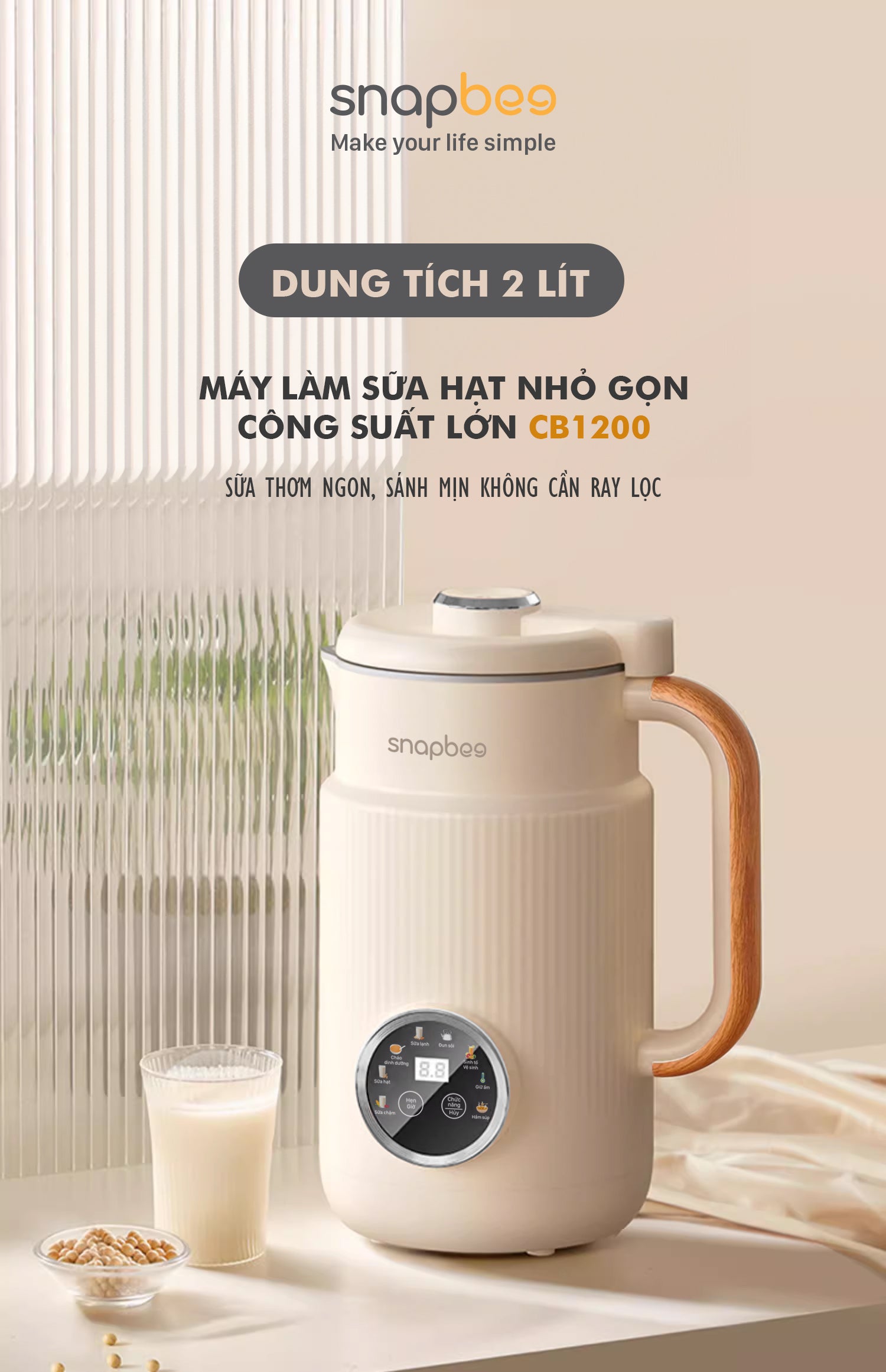 máy làm sữa hạt cb1200