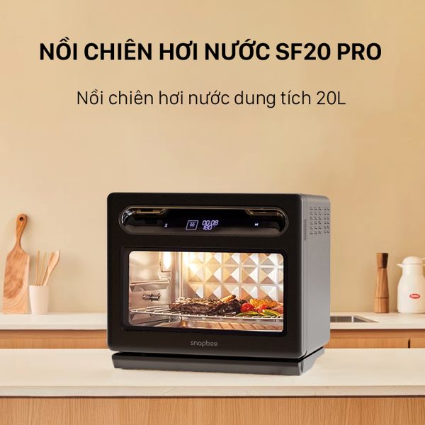 Nồi Chiên Hấp Đa Năng SnapBee SF20 PRO – Dung Tích 20 Lít – Inox 304 và 316 cao cấp – Đầy đủ phụ kiện – Bảo hành 2 năm chính hãng